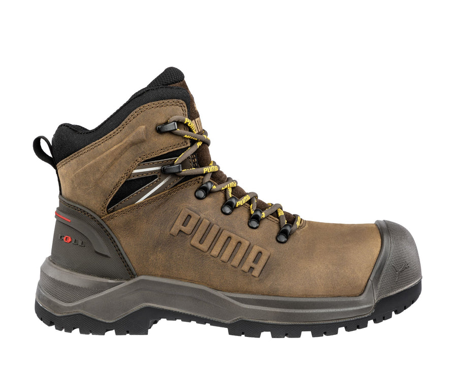 Puma Safety IRON HD MID S3S — Marrón, vista lateral exterior